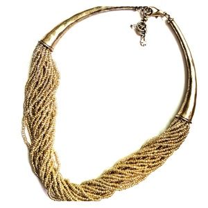 Lucky Brand Gold Beaded Necklace